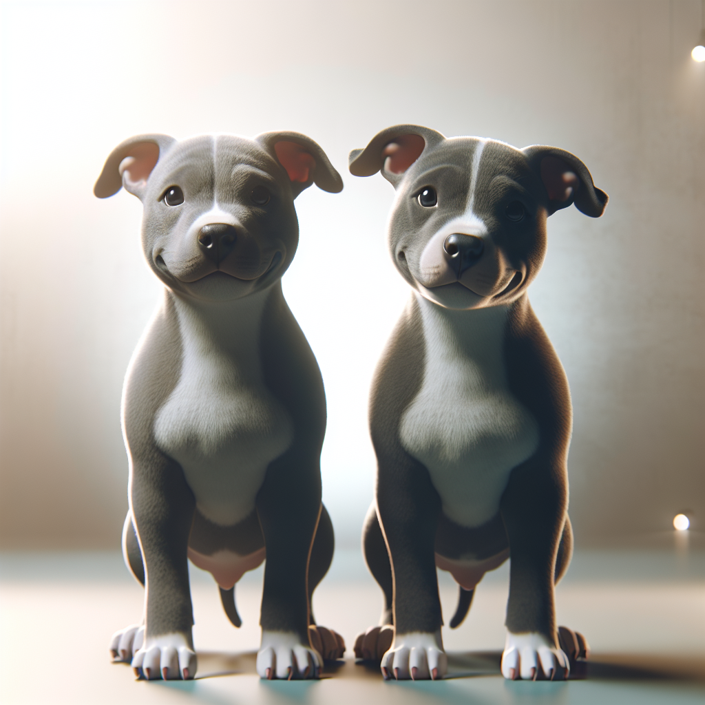 pitbull dogs for adoption AI generated image