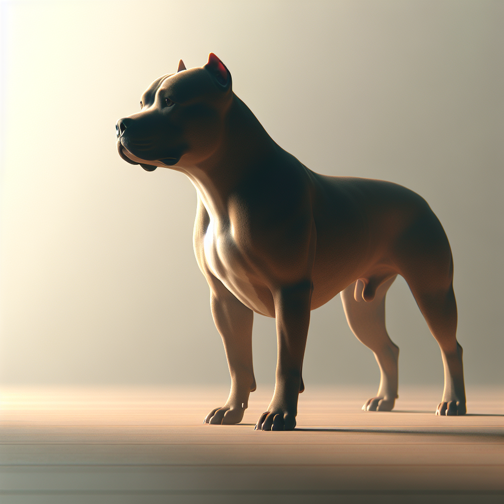 pitbull breed origin AI generated image