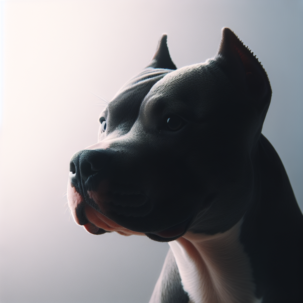pitbull bully blue nose AI generated image
