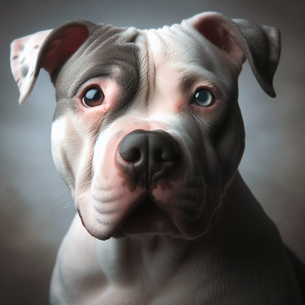 pitbulls with down syndrome AI generated image